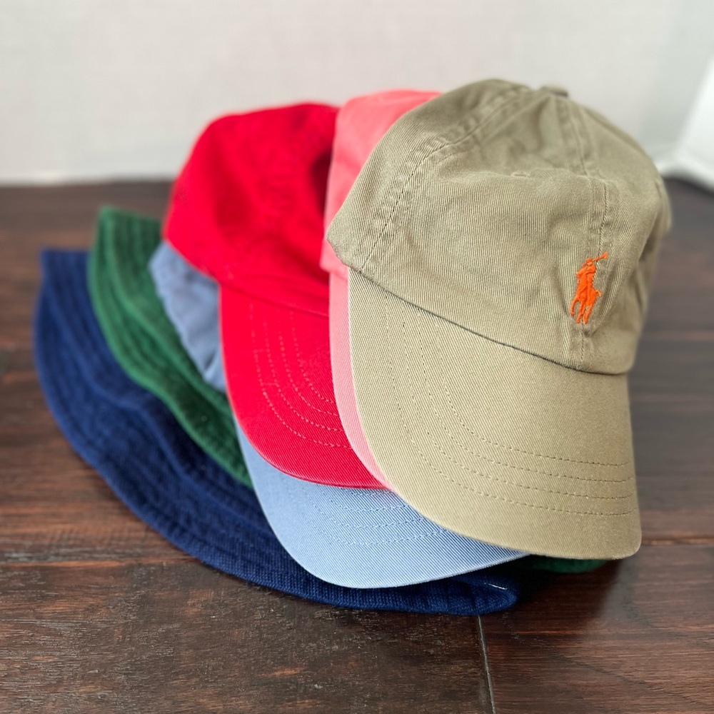 (6) Ralph Lauren Multicolor Polo Caps Collection
